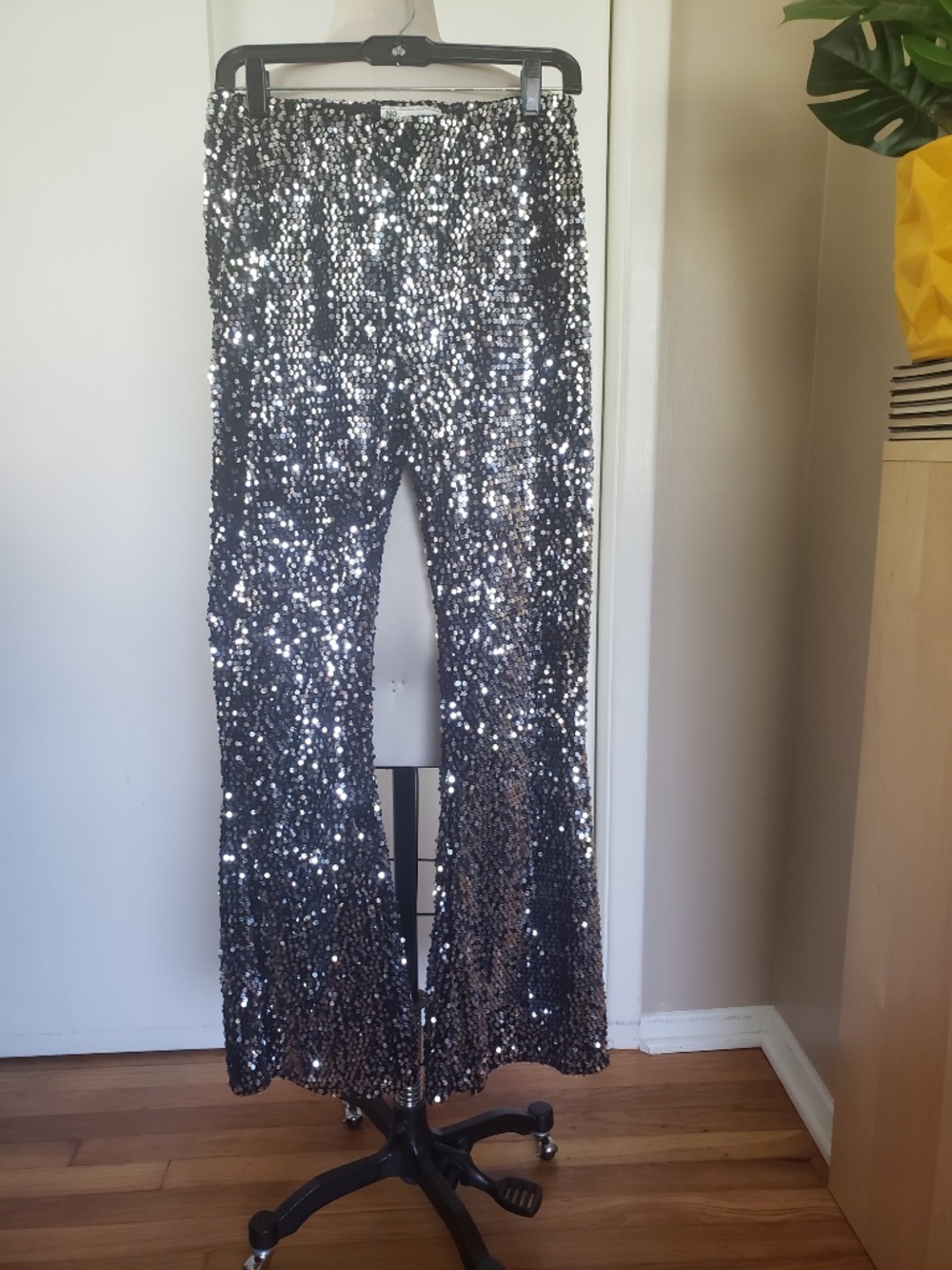 Sparkle Flare Sequin Pants Size Small